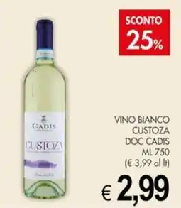 PrestoFresco Vino bianco Custozza DOC Cadis offerta