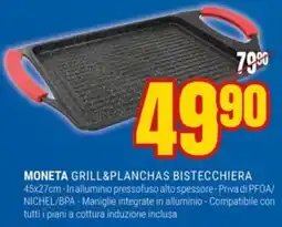 Schiavotto Moneta grill&planchas bistecchiera offerta