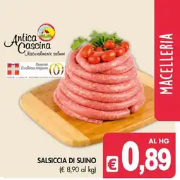 PrestoFresco Antica Cascina Salsiccia di Suino offerta