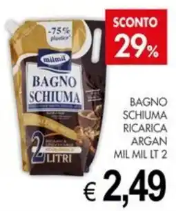 PrestoFresco Bagno schiuma ricarica argan mil mil offerta