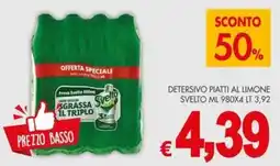 PrestoFresco Detersivo piatti al limone Svelto offerta