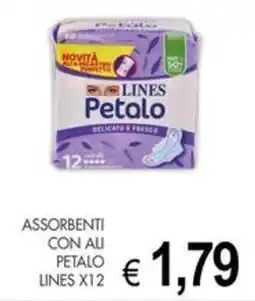 PrestoFresco Assorbenti con ali petalo lines offerta