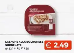 Maxisconto Lasagne alla bolognese offerta