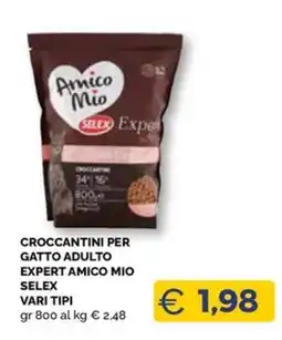 Maxisconto Croccantini per gatto adulto expert Amico Mio Selex offerta