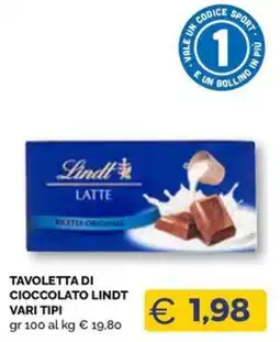 Maxisconto Tavoletta di cioccolato Lindt offerta
