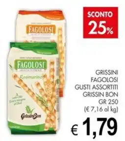 PrestoFresco Grissini Fagolosi gusti assortiti offerta