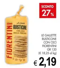 PrestoFresco Le gallette rusticone con ceci fiorentini offerta