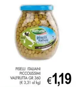 PrestoFresco Piselli italiani piccolissimi Valfrutta offerta
