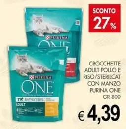 PrestoFresco Crocchette adult pollo e riso/sterilcat con manzo Purina One offerta