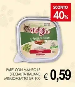 PrestoFresco Pate' con manzo le specialita' italiane miglior gatto offerta