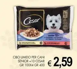 PrestoFresco Cibo umido per cani senior +10 Cesar offerta
