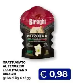 Maxisconto Grattugiato al pecorino biraghi offerta
