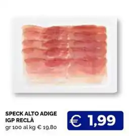 Maxisconto Speck Alto Adige IGP Reclà offerta
