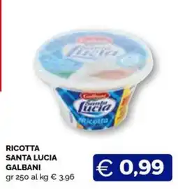 Maxisconto Ricotta Santa Lucia offerta