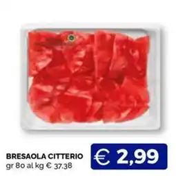 Maxisconto Bresaola Citterio offerta