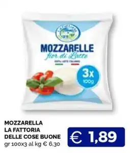 Maxisconto Mozzarella la fattoria delle cose buone offerta