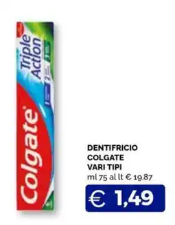 Maxisconto Dentifricio Colgate vari tipi offerta