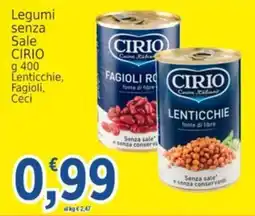 Market Ingross Legumi senza sale Cirio offerta