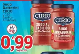 Market Ingross Sugo Datterini Cirio offerta