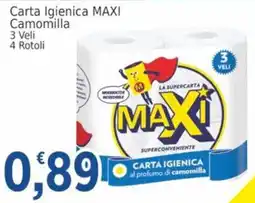 Market Ingross Carta Igienica MAXI al profumo di camomilla offerta
