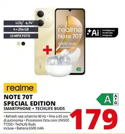 Comet realme NOTE 70T SPECIAL EDITION offerta