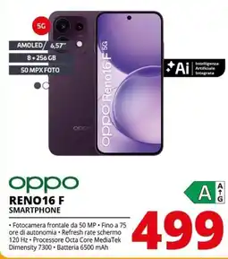 Comet Oppo Reno16 F Smartphone offerta