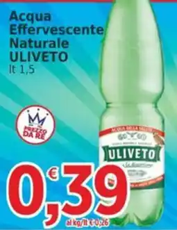 Market Ingross Acqua Effervescente Naturale Uliveto offerta