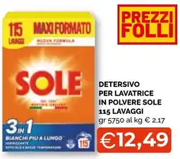 Mercatò Extra Detersivo per lavatrice in polvere Sole offerta