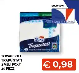 Mercatò Extra Tovaglioli trapuntati 2 veli Foxy offerta