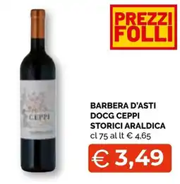 Mercatò Extra Barbera d'Asti Docg Ceppi Storici Araldica offerta