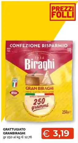 Mercatò Extra Grattugiato Granbiraghi Biraghi offerta