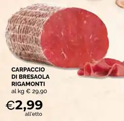Mercatò Extra Carpaccio di bresaola Rigamonti offerta