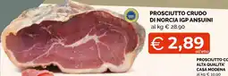 Mercatò Extra Prosciutto crudo di Norcia IGP Ansui offerta