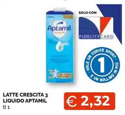 Mercatò Extra Latte crescita 3 liquido Aptamil offerta