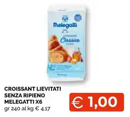 Mercatò Extra Croissant lievitati senza ripieno Melegatti offerta