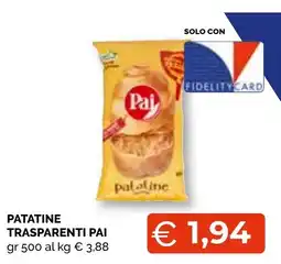 Mercatò Extra Patatine trasparenti Pai offerta