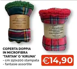 Mercatò Extra Coperta doppia in microfibra 'Tartan' o 'Kiruna' offerta