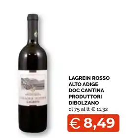 Mercatò Extra Lagrein Rosso offerta