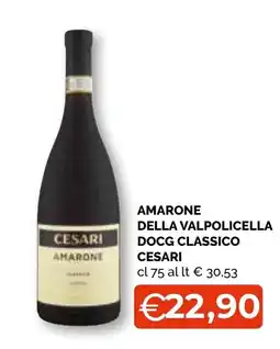 Mercatò Extra Amarone della Valpolicella DOCG Classico Cesari offerta