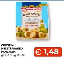 Mercatò Extra Crostini mediterraneo Panealba offerta