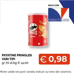 Mercatò Extra Patatine Pringles offerta
