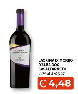 Mercatò Big Lacrima di Morro Casalfarneto offerta