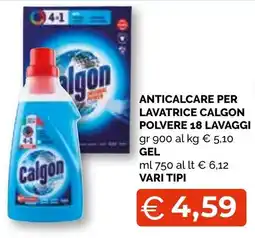 Mercatò Extra Anticalcare per lavatrice Calgon offerta