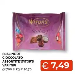 Mercatò Big Praline di cioccolato assortite Witor's offerta