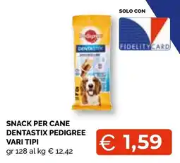 Mercatò Big Snack per cane Dentastix Pedigree offerta