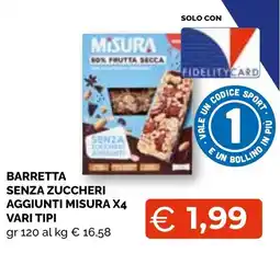 Mercatò Big Barretta senza zuccheri aggiunti Misura offerta