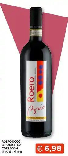 Mercatò Big Roero DOCG BriO Matteo Correggia offerta