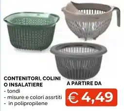 Mercatò Big Contenitori, colini o insalatiere offerta