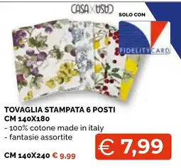 Mercatò Big Tovaglia stampata 6 posti offerta