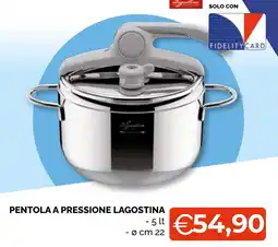 Mercatò Big Pentola a pressione Lagostina offerta